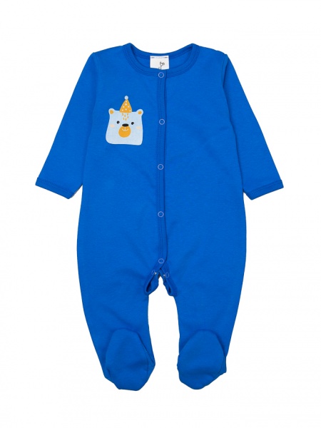 Комбинезон для мальчика Bambinelli Медвежонок в шапочке р.80 синий 