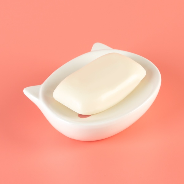 Мыльница Cute Cat BA-20 White