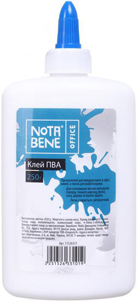 Клей ПВА 250 г Nota Bene
