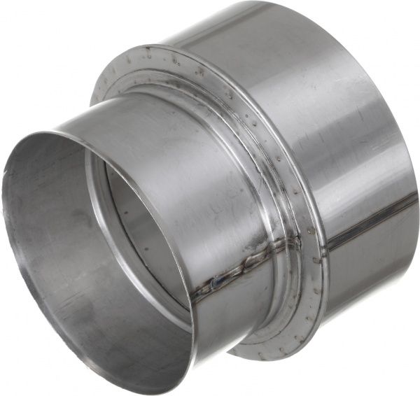 Перехідник димохідний 1 мм нерж Ф120+/150- мм LIRA-LTD 