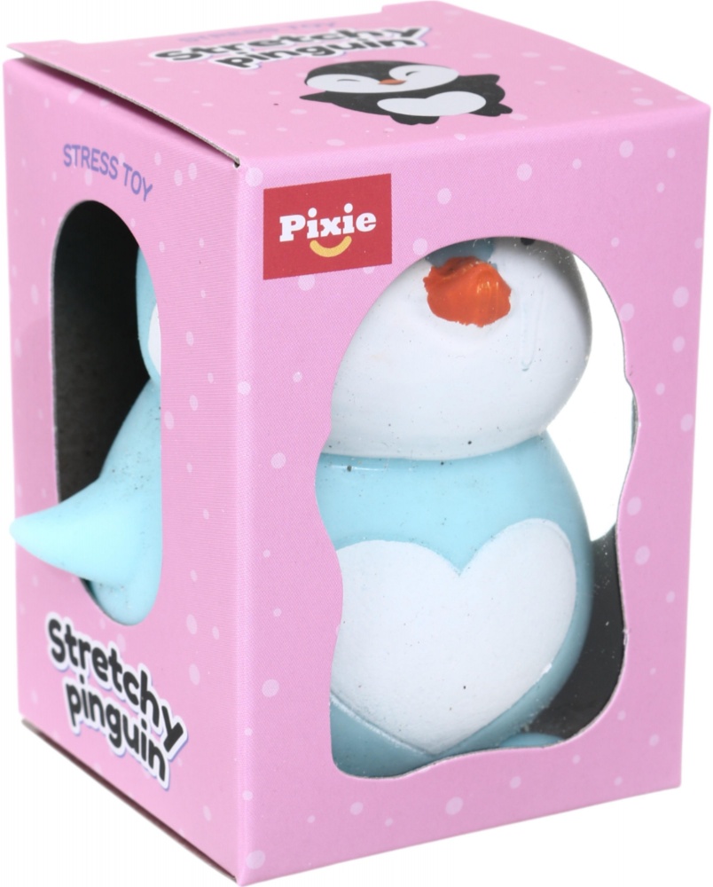 Іграшка-антистрес PIXIE стретч пінгвін 148 г 66x58x78 мм в асорт. CKS-10734