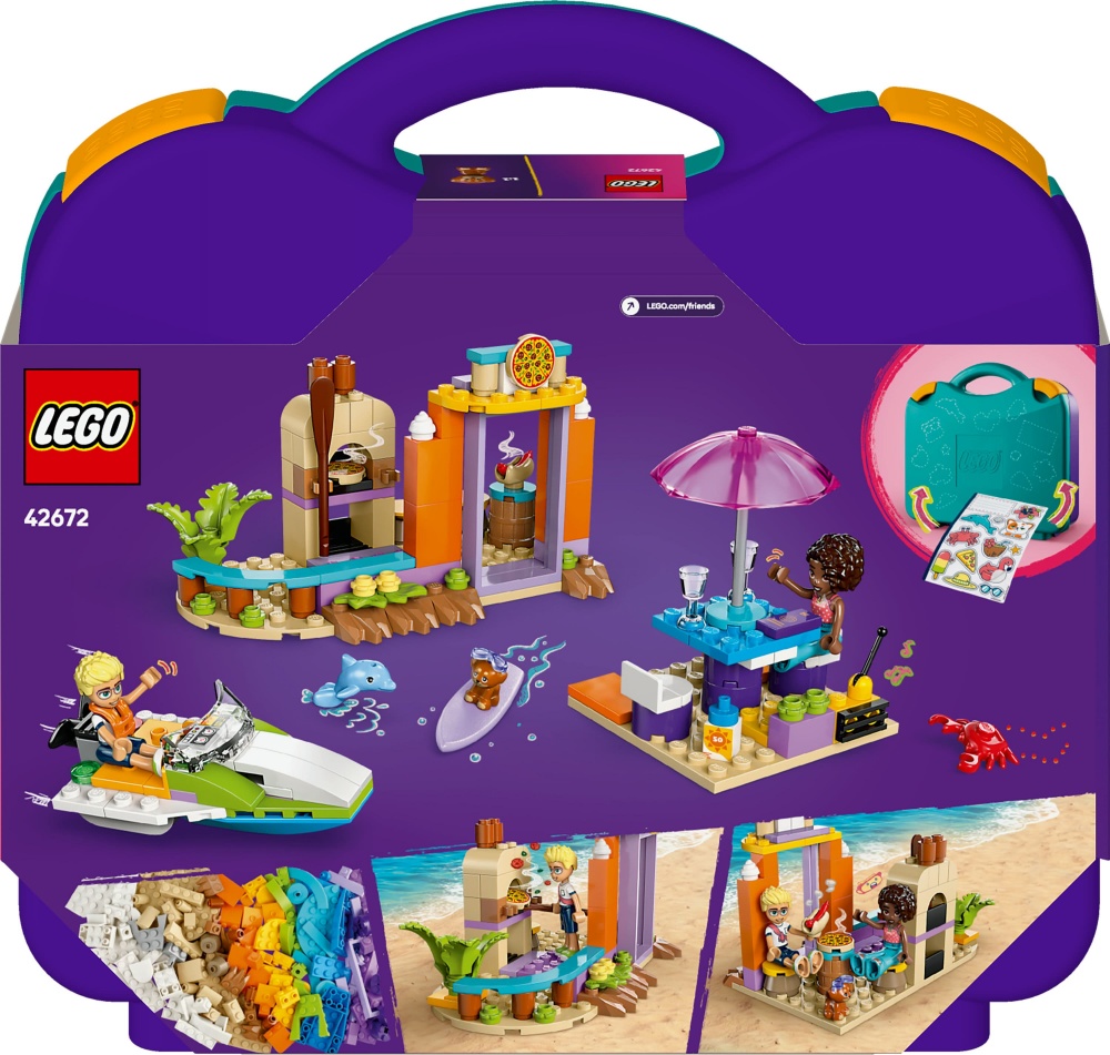 Конструктор LEGO Friends Творческий чемодан для путешествий и отдыха на пляже 42672