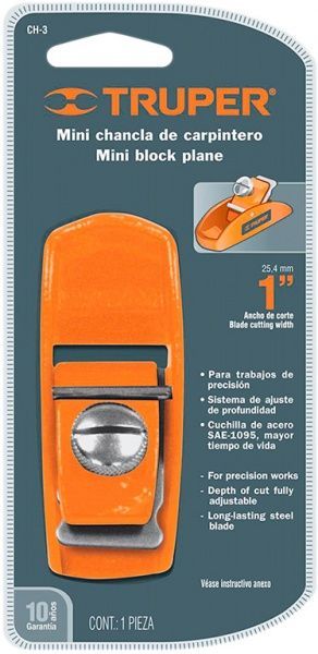 Рубанок Truper Super Mini 12022;CH-3 1 шт.