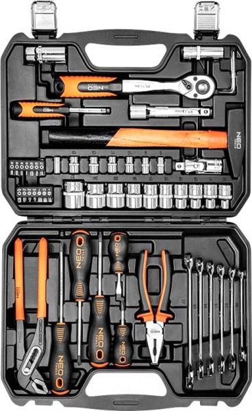 Набор ручного инструмента NEO універсальний 56 шт. 08-684