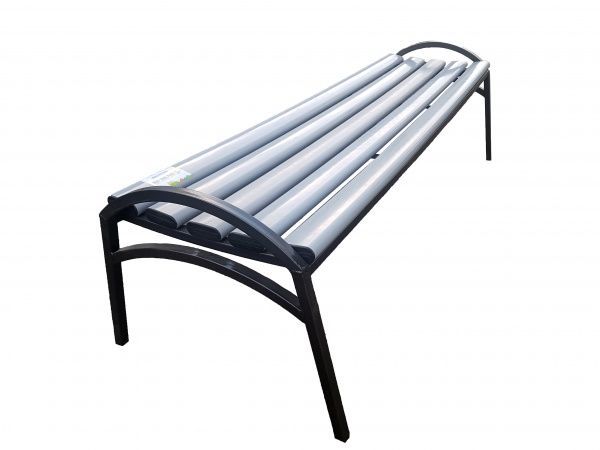 Лавка Эпик серая без спинки 1,8 м 