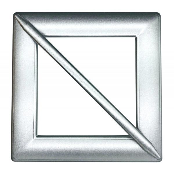 Декор Квадрат 150х150 мм серебро V0001-4 MISLT