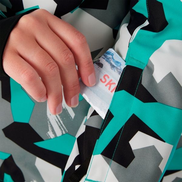 Куртка McKinley Gisela wms 408184-901915 34 черно-мятный