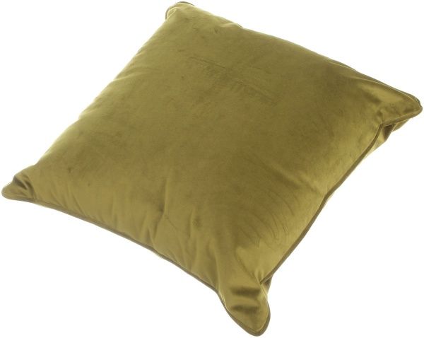 Подушка декоративна Велюр з кантом 45x45 см оливковий La Nuit 