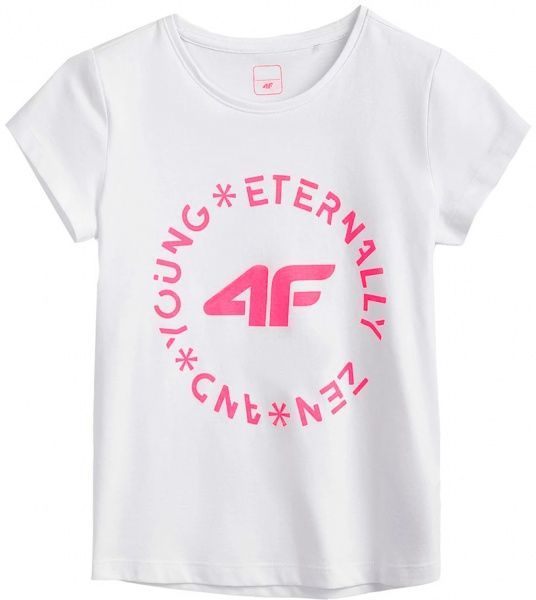 Футболка 4F HJL21-JTSD005A-10S р.128 белый