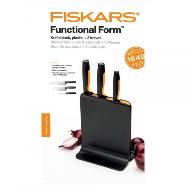 Набір ножів на підставці Functional Form 3 предмети 1057555 Fiskars