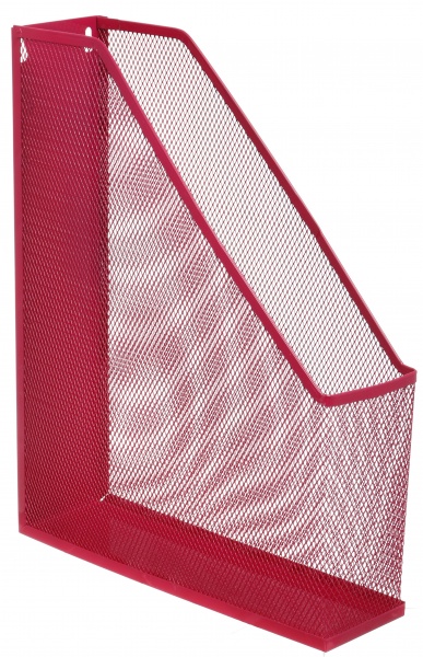 Лоток для бумаг вертикальный металл 25х72х32 см розовый Nota Bene