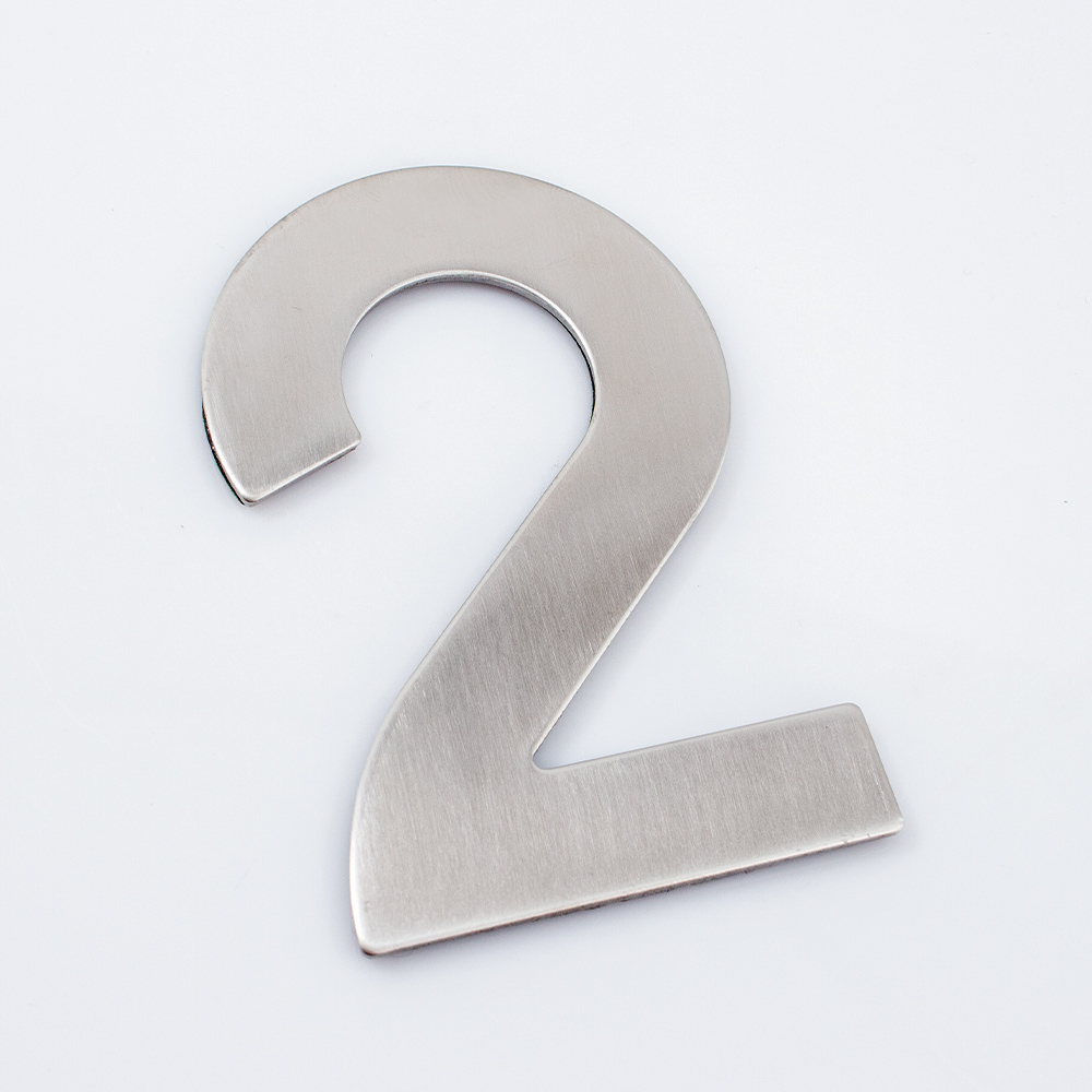 Цифра №2 нержавіюча сталь нікель 61 мм Arino 67699