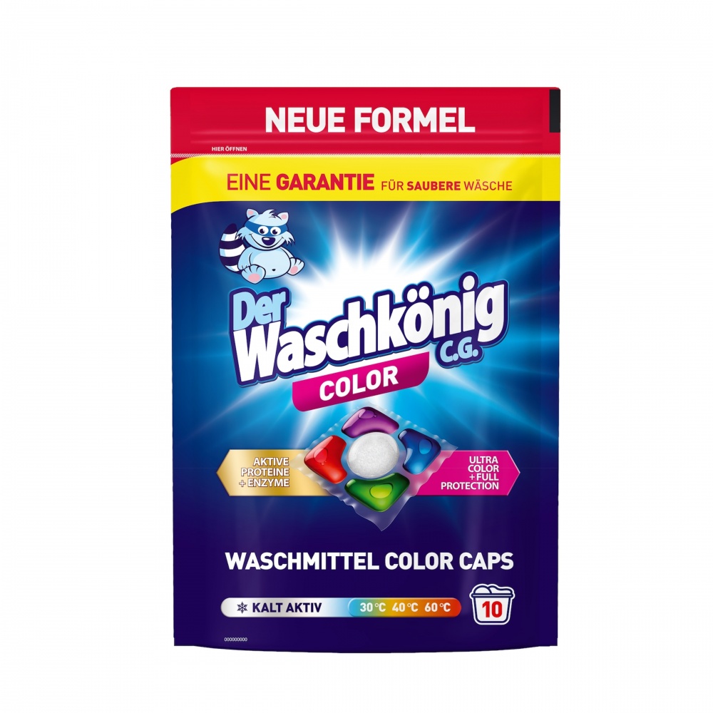 Капсулы для машинной стирки WASCHKONIG Color 10 шт.