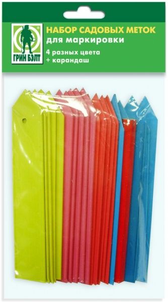 Мітка маркувальна Грин Бэлт з олівцем 20 шт 06-061
