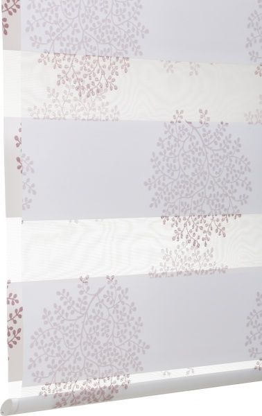 Ролета мини день-ночь Delfa СРШУ-01МК-44801 62x160 см кремово-сиреневая 