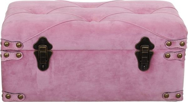 Сундук-пуф Art&Crafts Велюр пудровый 50х25х23 см 