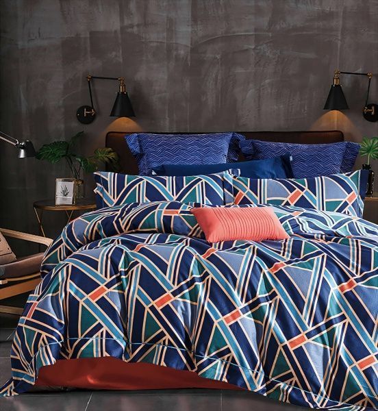 Комплект постельного белья Handsome семейный разноцветный 