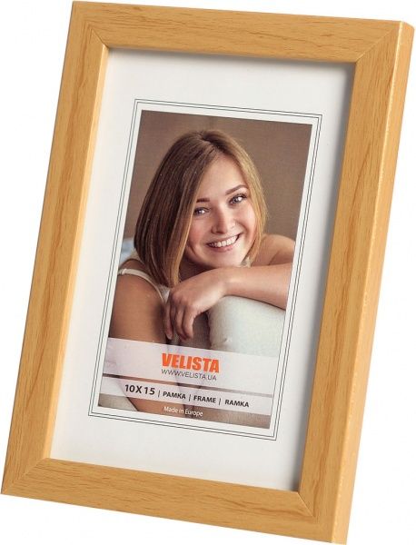 Рамка для фотографии со стеклом Velista 15E-2164-3v 21х30 см дерево светлое 