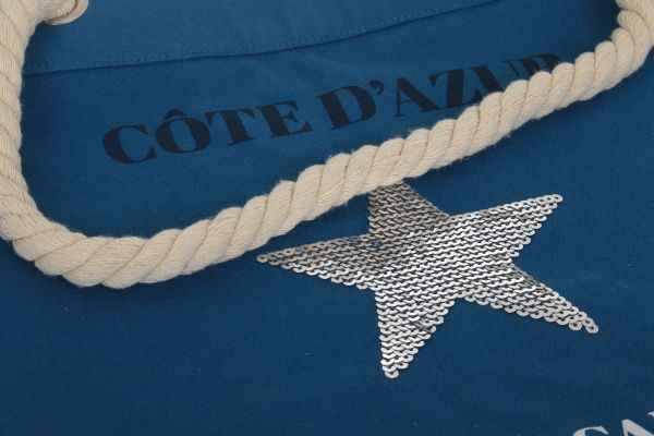 Сумка пляжная Luna Cote 54х36х15 см синий