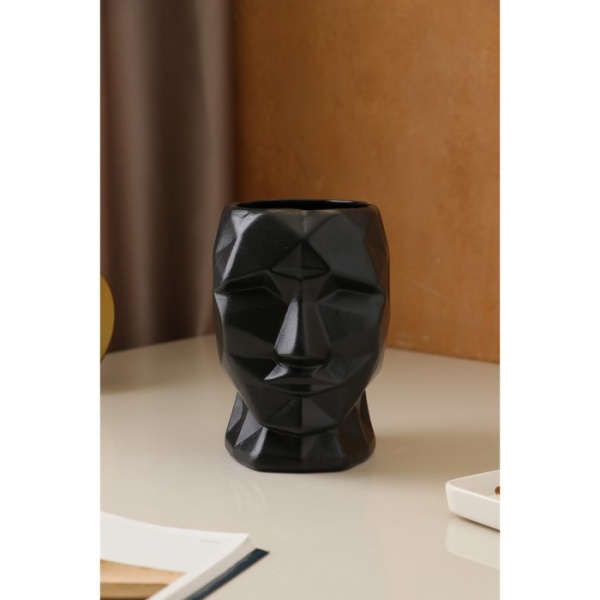Ваза керамическая Nana ceramics Кай 19 см черный муар 