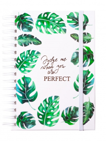 Блокнот на спіралі Sense А5 80 арк. клітинка білий Buromax