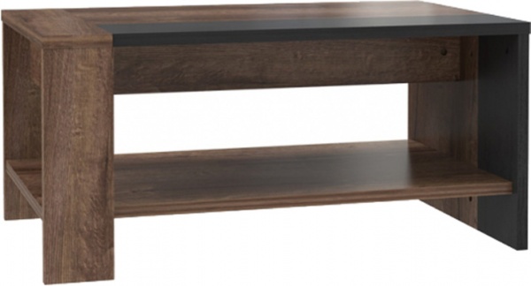 Стіл журнальний Trass TRAT51 дуб болотний/дуб чорний 900x550x430мм 