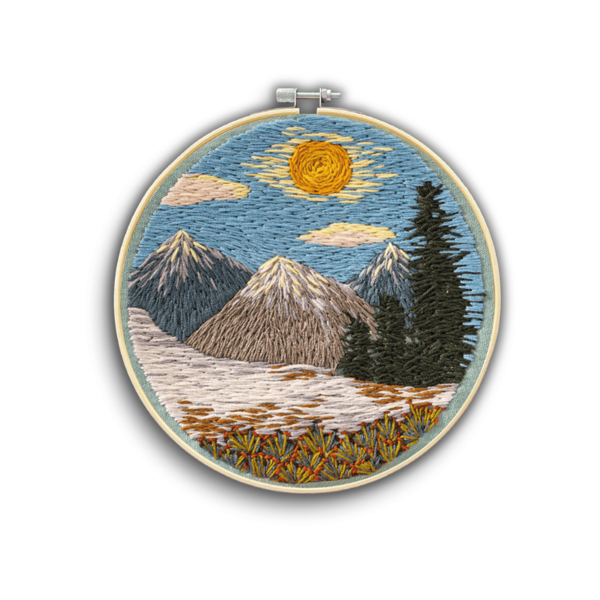 Набор для вышивания гладью Тишина высоких гор