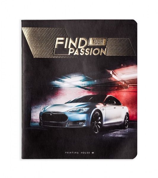 Комплект зошитів Знайди свою пристрасть 48 аркушів у клітинку золото 10 шт. Поділля