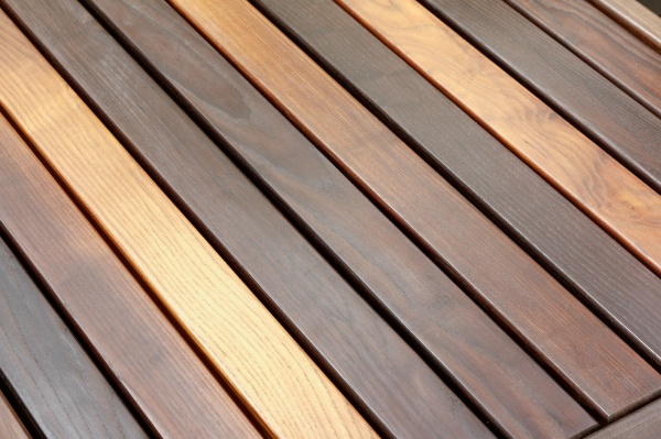 Комплект дерев'яних меблів з термо-модифікованої деревини коричневий 