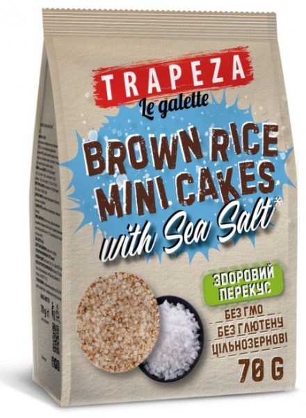 Галети ТРАПЕЗА рисові з морською сіллю