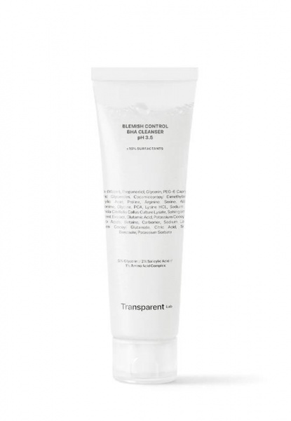 Гель для умывания TRANSPARENT-LAB Blemish control BHA cleanser 150 мл