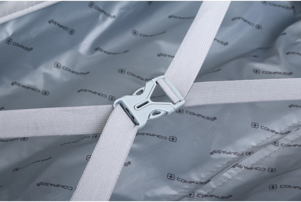 Чемодан Compass №LS080609 L 101 л капучино 70x50x29 см