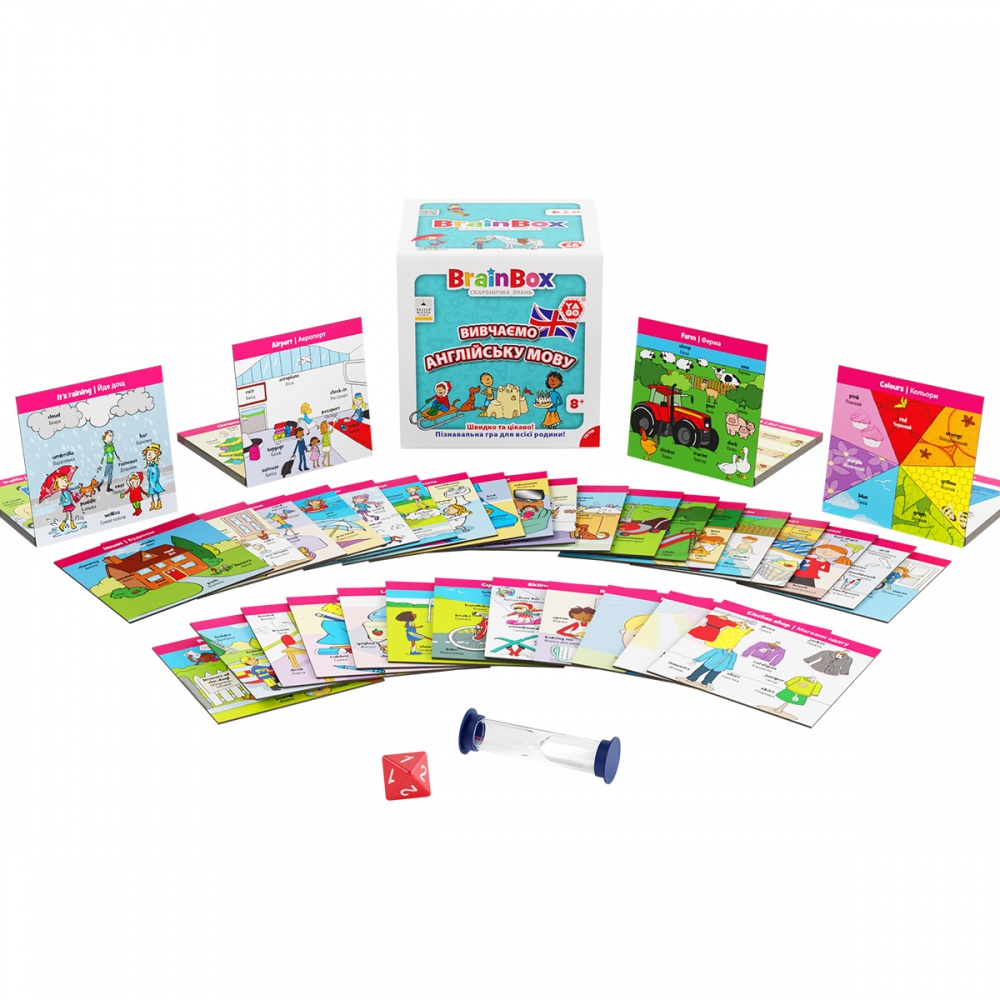 Игра настольная Yago Познавательная BRAINBOX УЧИМ АНГЛИЙСКИЙ ЯЗЫК BZZBRLLE01UA