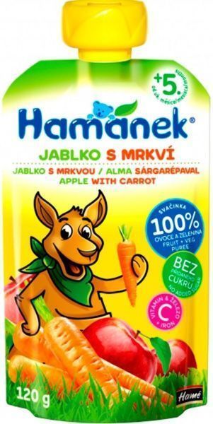 Пюре Hame Яблуко з морквою 120 г 8595139790516 