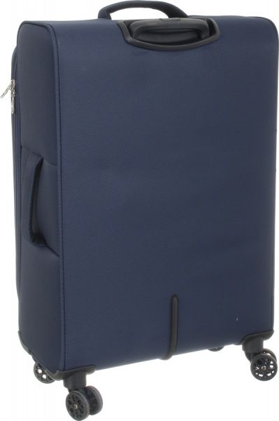 Чемодан UP! (Underprice) N1118 синий с принтом 58х40,5х19/22+5 см 