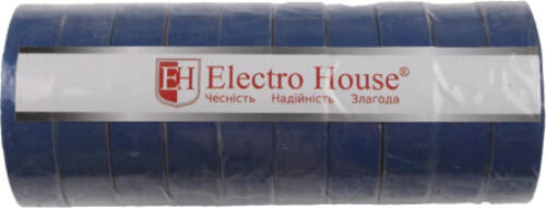 Изолента ElectroHouse синяя 11 м ПВХ EH-AHT-1803