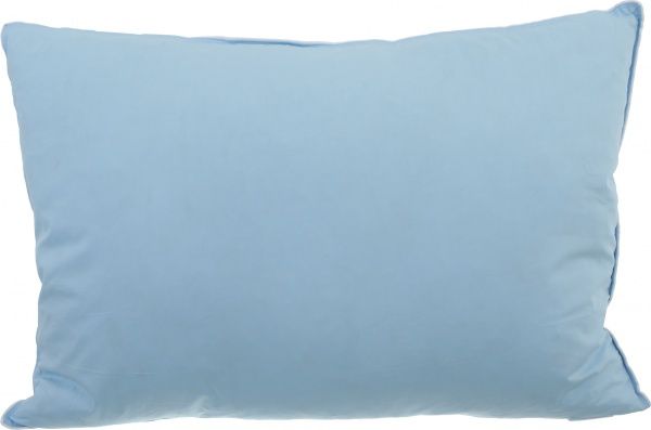 Подушка блакитна з кантом 50х70 см 10% пух Home Line