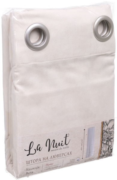 Штора BONA 200х260 кремовый La Nuit