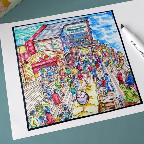 Набір маркерів Arrtx Alp ASM-02-PT01 40 кольорів пастельні відтінки LC302598 