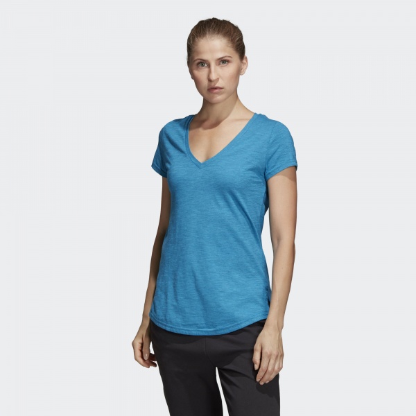 Футболка Adidas W Id Winners VT DP3896 р.M синій