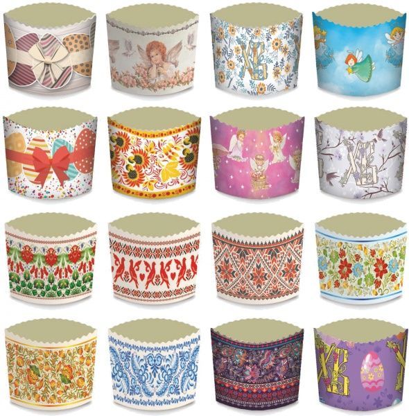 Набір форм для паски 4 шт. d 90 мм