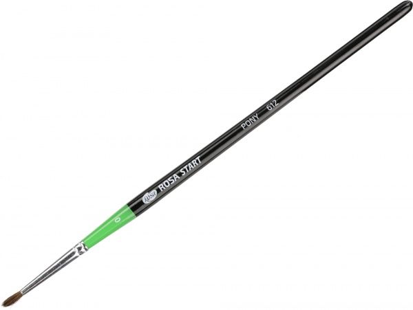 Кисть Пони круглая, 612 № 0 Rosa Start 