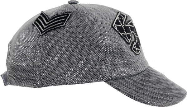 Кепка для девочек Pampona 21 L 19 р.52 серебряный 