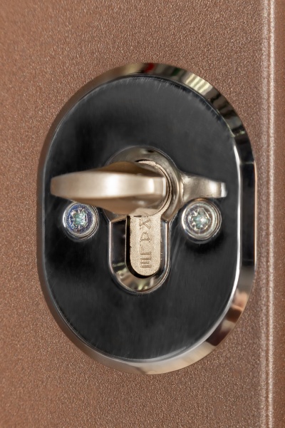 Двері вхідні Булат Elegant 703 Metalic Wood - коричнева коричневий 2050x850 мм праві