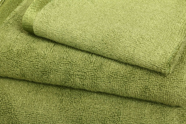 Полотенце махровое Glossy 30x50 см оливковый Texpol 