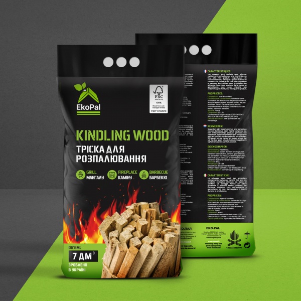 Щепа для розжига EkoPal 7 дм3