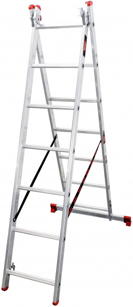 Лестница 3-секционная универсальная BauGut Meister 3T 3х7 