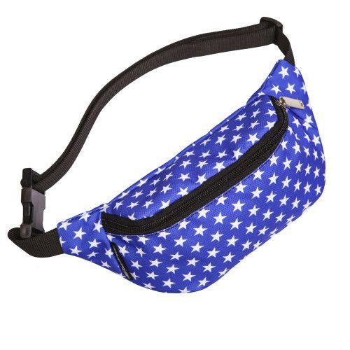 Сумка-бананка Звезды синяя Zo-Zoo