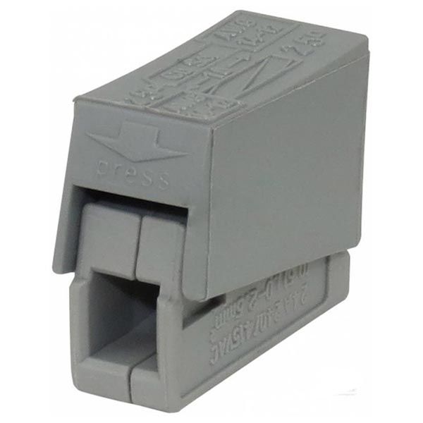 Клемма для подключения осветительных приборов на 2 проводника EMT 2х1,0-2,5 мм без пасты 3 шт. 