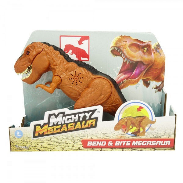 Игрушка Dragon-I Могучий Мегазавр. T-Rex рычащий и кусающий в ассортименте 80086 
